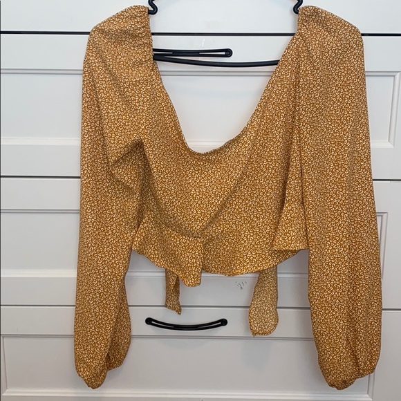 Pacsun yellow long sleeve top - Picture 3 of 4